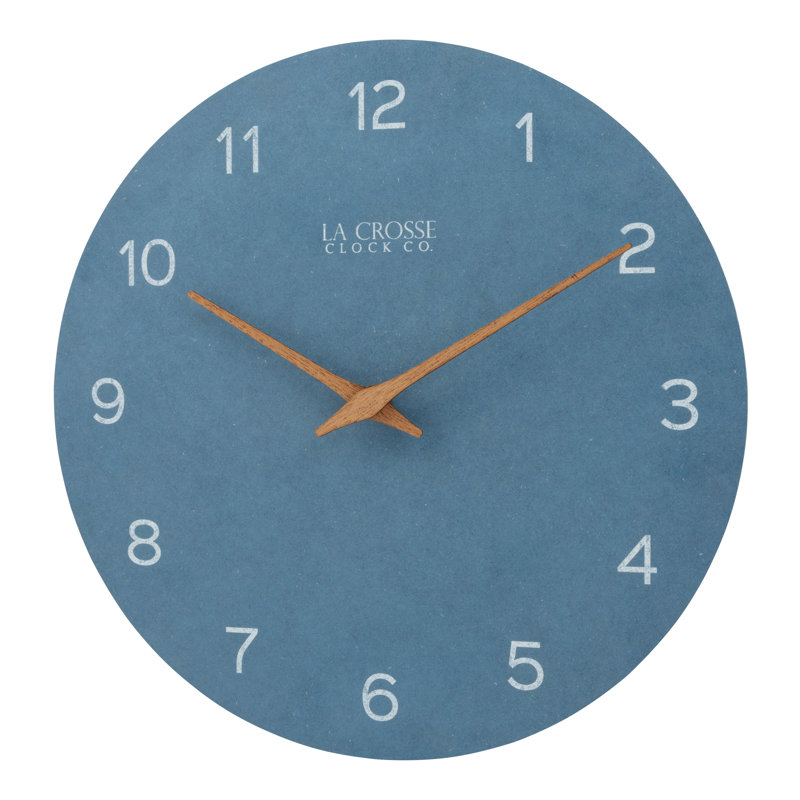 La Crosse Technology 12" Tahoe Blue Quartz Wall Clock & Reviews | Wayfair